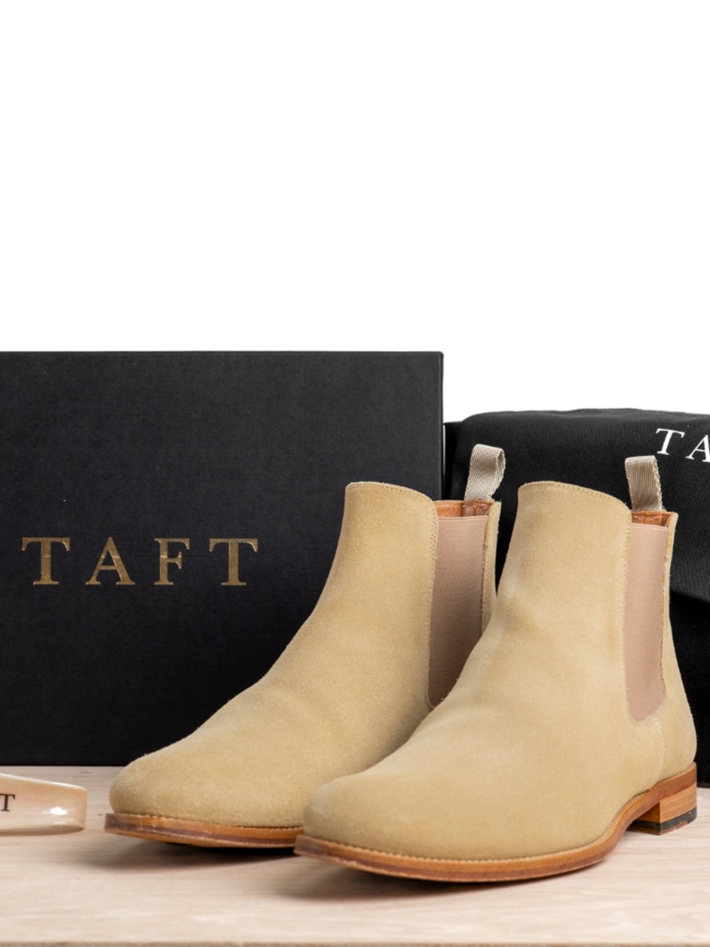 TAFT The Jude Boot Tonal Brown Suede Men’s Size 10 Chelsea Boots Excellent